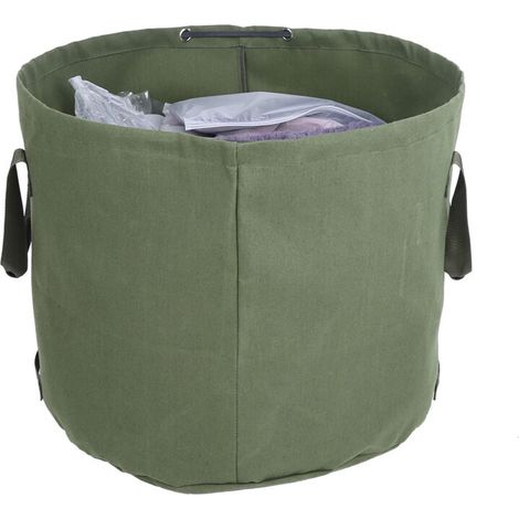 Jardinage Sac À Déchets Fabriqué En Toile De Haute Qualité Portable Étanche Toile Jardin Sac À Déchets Réutilisable Pelouse Feuille Conteneur De Stockage Sacs pour Home Jardinier (1/5)