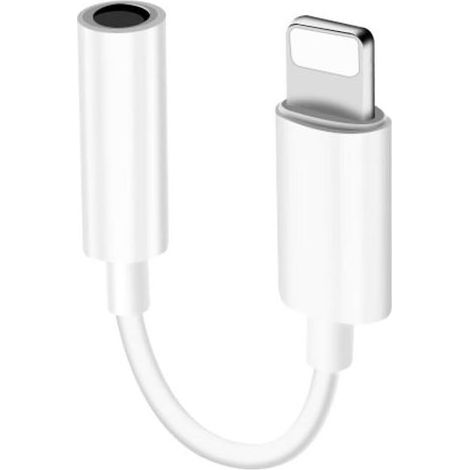 Adaptateur Lightning vers prise casque 3,5 mm, prise auxiliaire 3,5 mm pour iPhone