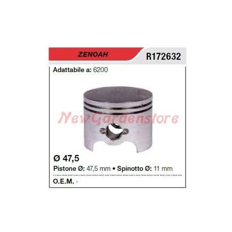 Pistone segmenti spinotto ZENOAH motosega 6200 172632