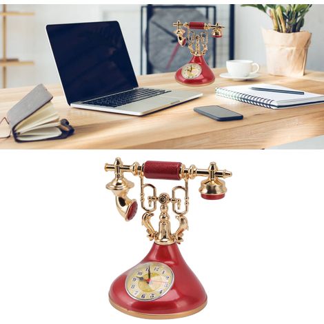 Wecker im Retro-Palaststil, Geschenkidee für Studenten, geräuschloser Wecker fürs Wohnzimmer, Foto-Requisite, 2-in-1-Gerät YF020-3 (1/5)