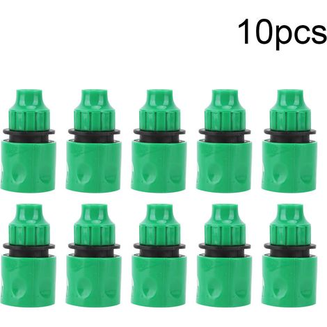 10 Pièces Raccord d'Arrosage Rapide 3/8" pour Tuyau de Jardin en Plastique (1/5)