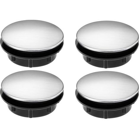 4er-Pack Spülbeckenlochstopfen (2,8 bis 4 cm Durchmesser) Edelstahl-Küchenarmatur-Abdeckung (1/5)