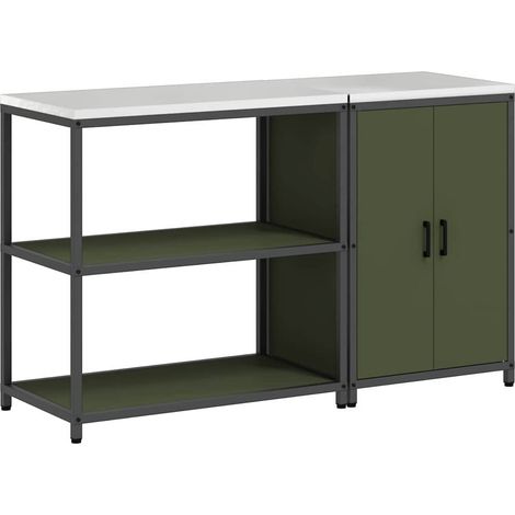 Maison Exclusive - Set di Stoccaggio per Cucina HATTEM 2 pcs Verde oliva