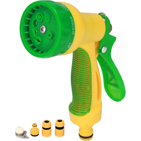 Pistolet d'arrosage pour tuyau de jardin, buse de pulvérisation en ABS, 8 motifs, pour arrosage nettoyage lavage auto (1/5)