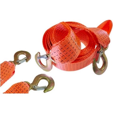 Corde de Câble Plat 4 m 50mm - 2000kg de Résistance - Idéale pour Levage et Fixation - Robuste et durable - Beast