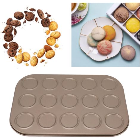 Goldene Macaronform, Dessertteller, Ausstecher mit 15 Löchern (1/5)