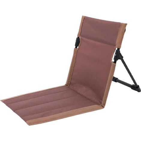Chaise de plage - Chaise pliante - Chaise de camping - Chaise de pêche - Marron (1/5)