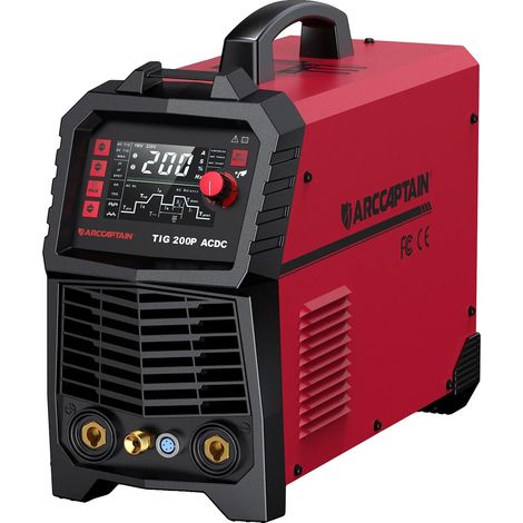 Machine à souder TIG, 220V, sortie 200A, 18,5 x 10,5 x 11,5 pouces, soudage à l'arc AC/DC (1/5)