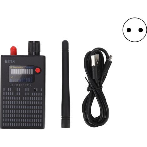 Detector GPS de alta precisión, antena sensible antiinterferencias, escáner de señal RF para coche, oficina y hogar, enchufe europeo. (1/5)