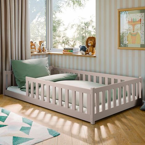 Letto a terra 120x200 con rete a doghe Maya Cachemire (1/3)