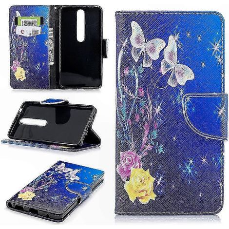 Gemusterte Hartschalen-Schutzhülle aus PU-Leder für 5,5-Zoll-Smartphones, schützende Rückseite, Ständer, strukturierte Tasche mit Ständer, leichte und strapazierfähige Hülle (1/5)