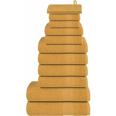 Lot de 12 serviettes FROGN Gold 360 g/m²