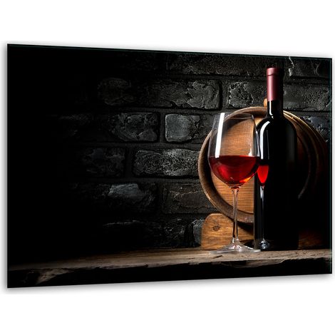 Tabla de cortar de vidrio con soporte de 40x30 cm para vino (1/5)