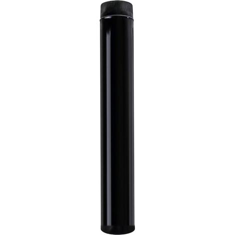 wolfpack tubo de estufa acero vitrificado negro ø 150 mm.  ideal estufas de leña, chimenea, alta resistencia, color negro