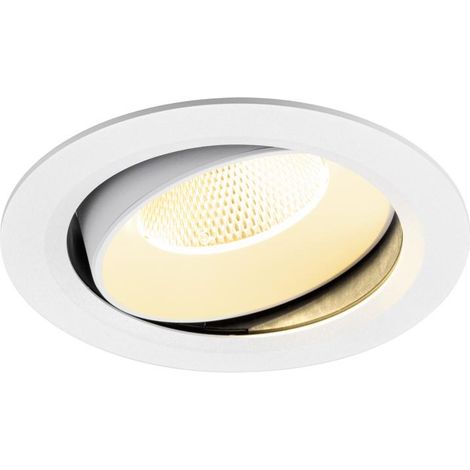 Encastré downlight NUMINOS® MOVE XL intérieur 3000 K 20° IP20 rond blanc - SLV - 1010000
