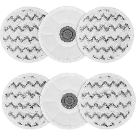 6er-Pack Wischmopp-Pads für Bissell SpinWave SmartSteam Dampfreiniger 3897A, 3712C, 3712W (Rotationsmopp-Ersatzpads) (1/5)