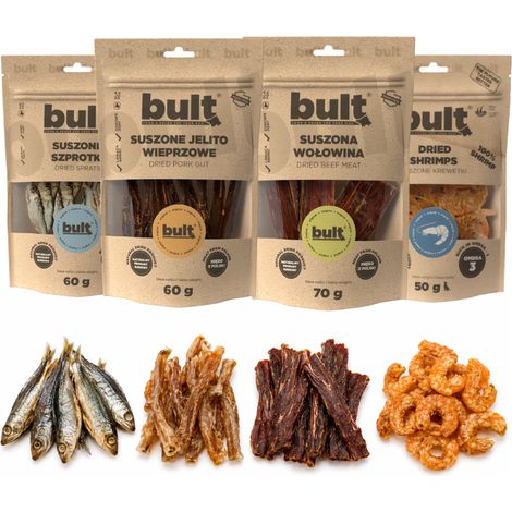BULT snack masticabile naturale per cani, mix di carne e pesce, 4 pezzi. (1/5)