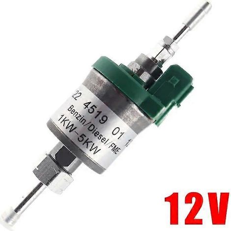 Pompe à huile/carburant universelle 12 V/24 V 1 kW/5 kW pour chauffages Webasto Eberspacher (voiture, camion), pompe de dosage à impulsions pour chauffage de stationnement.