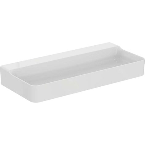 Lavabo CONCA 1000x450x165mm bianco senza foro rubinetto, senza troppopieno IDEAL STANDARD (1/5)