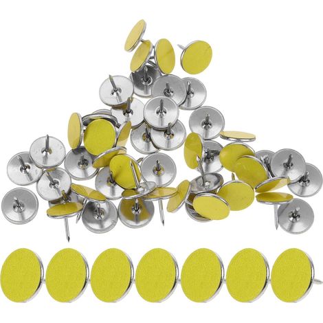 Punaises réfléchissantes Healeved, usage polyvalent, lot de 50, en nylon et acier, haute visibilité