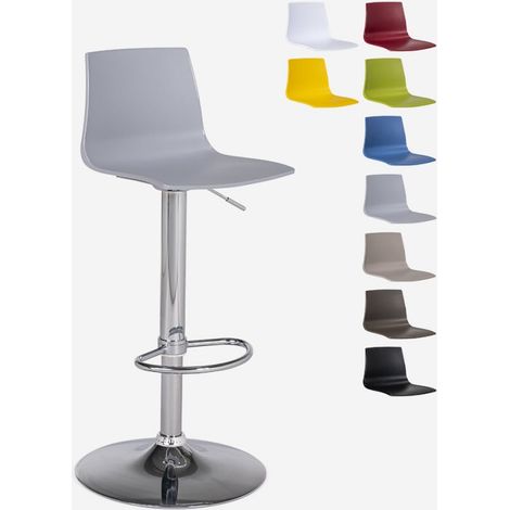Tabouret bar de cuisine design mat réglable en hauteur Grand Soleil Imola Matt - Gris