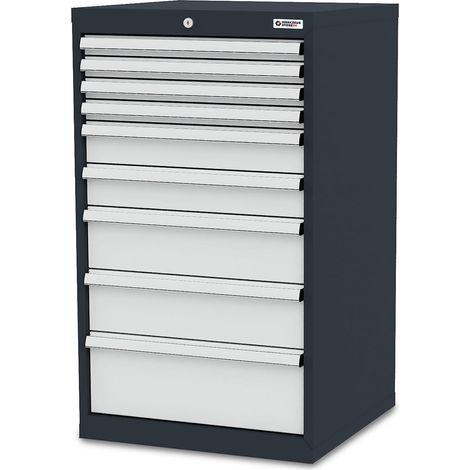 WS24 Schubladenschrank Schubladen: 4 x 50 2 x 100 2 x 150 1 x 200 B x T x H 600 x 575 x 1020 mm - WS24-100208