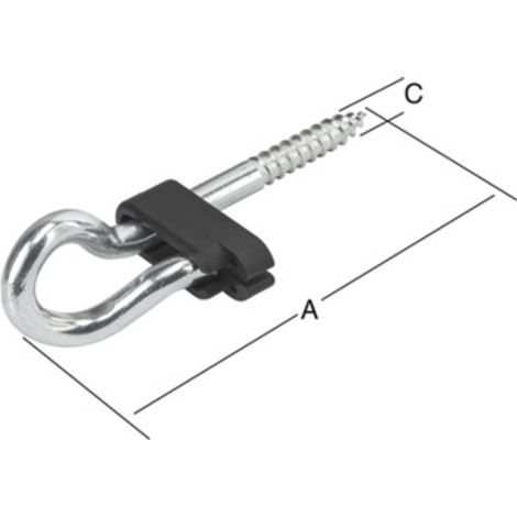 Vormann Schaukelhaken verzinkt 150 x 10.6 mm Schraubhaken (1/4)