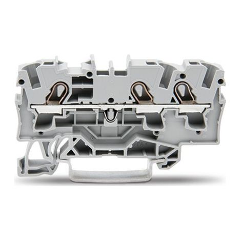 Conector de barra colectora de 3 hilos, 4 mm², gris, 2004-1301 topjobs