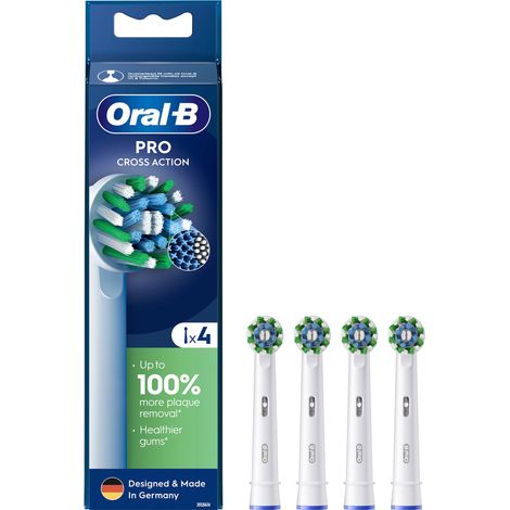 Testine di ricambio per spazzolino elettrico Oral-B PRO CROSS ACTION, 4 pezzi EB50RX-4 (1/5)