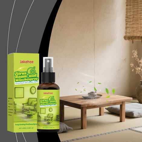 Lufterfrischer mit Zitrusduft, geeignet für verschiedene Anlässe, langanhaltender Duft, praktischer Sprühkopf – 100 ml -- DTEKGAZ (1/5)