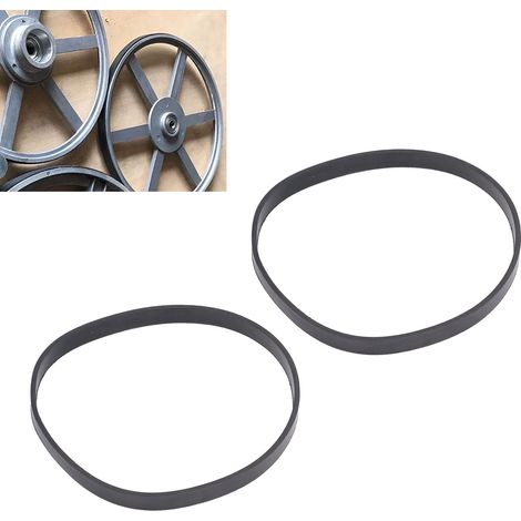 roues de scie à ruban pour le travail du bois avec anneau en caoutchouc antibruit, 13 mm de large et 3 mm d'épaisseur, compatibles avec les scies à ruban de 8 pouces. (1/5)