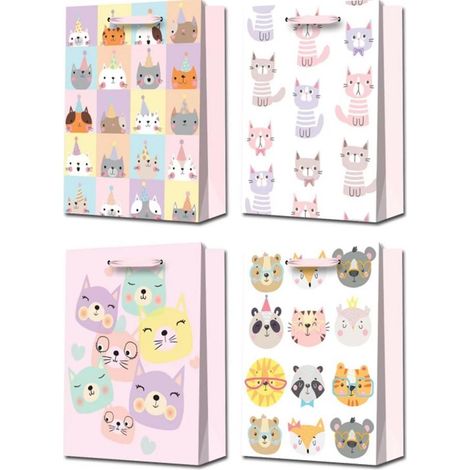Bolsa de regalo con forma de gatos