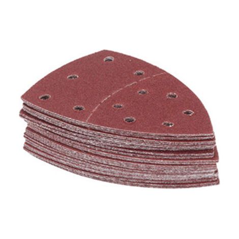 Set mit 40 Schleifpapierbögen für Schleifmaschinen, 105 mm x 152 mm, Körnung P40/60/80/120/180, Schleifunterlage, geeignet zum Schleifen von Edelstahl und Holz (1/5)