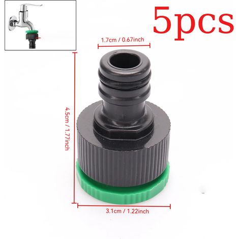 (B 5PCS) Raccord rapide pour tuyau d'arrosage en plastique 4/7 mm - 8/11 mm, adaptateur d'irrigation, outils d'irrigation goutte à goutte (1/5)