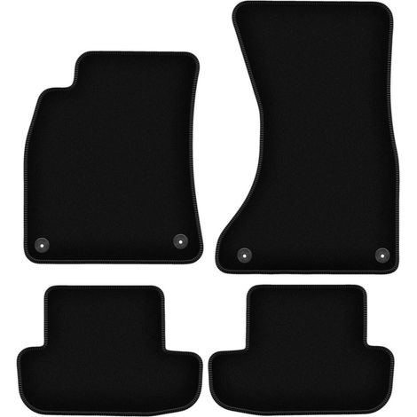 Alfombrillas básicas de terciopelo negro para: Audi A5 8T coupé (2008-2018) (1/5)