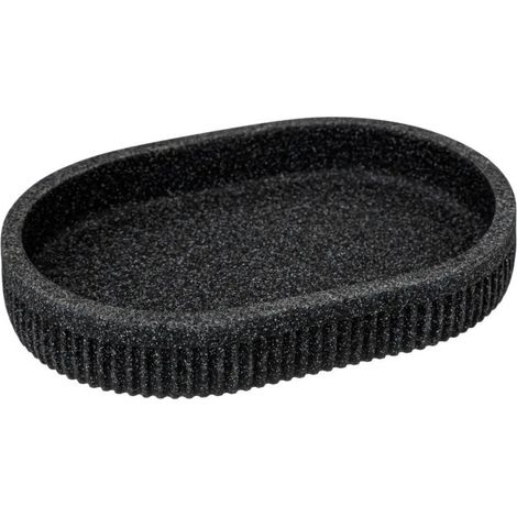 Porte Savon Design "Onyx" 13cm Gris Ardoise