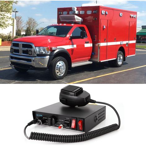Système d'alarme sonore puissant 12 V CC 200 W pour voiture, sirène de police et de pompiers, avec haut-parleur et microphone. (1/5)