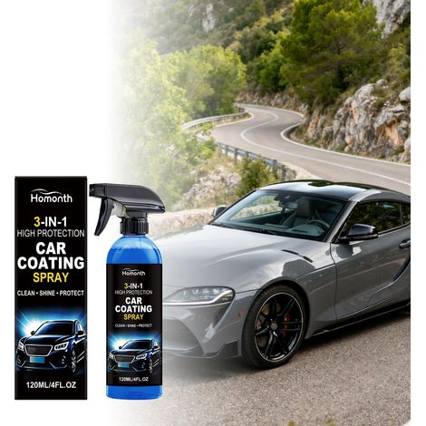 Autolack-Spray zur Verbesserung der Transparenz, des Glanzes und der Wasserfestigkeit der Autolackoberfläche – 120 ml -- DE (1/5)