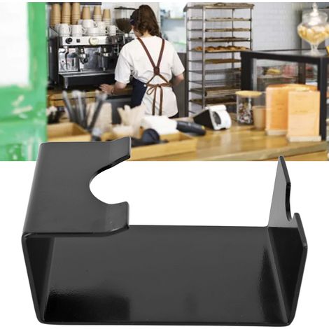 Kaffeetamperhalterung, Filterhalterhalterung für Kaffeemaschinen, Filterhalterhalterung aus Edelstahl, Filterhalterhalterung, Tamperhalterung, schwarz (1/5)