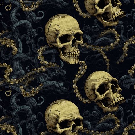 Tela decorativa para exteriores Oxford - Motivo de calavera I DX4436 (1/5)