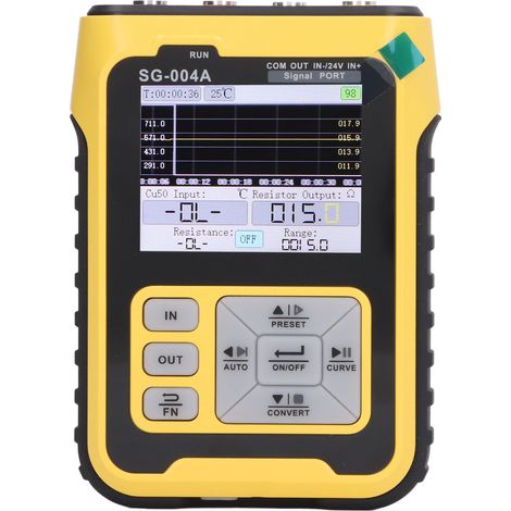Signalgenerator 0–24 mA 0–24 V Echtzeit-Kurvenanzeige Programmierbarer Strom-Spannungs-Analogsimulator 100–240 V EU-Stecker (1/5)