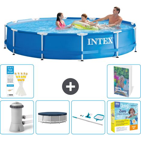 Frame Pool Rund - 366x76 cm - 7-teilig S202