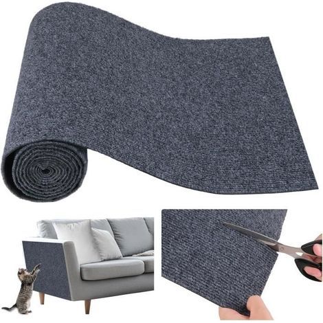 200 x 40 cm selbstklebende Katzenkratzmatte, Katzenkratzbrett für Sofa, DIY-Sofaschutz für Katzen (1/4)