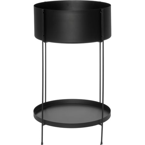 Blumenständer aus Metall mit Ablage, Ø 37 cm (1/2)