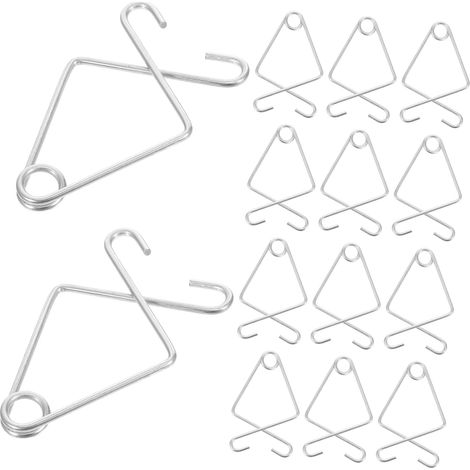 50 crochets plafond, acier, pour suspension et décoration (1/5)
