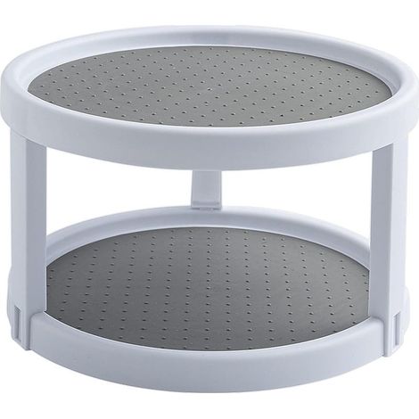 Plateau Tournant Étagère à Épices Porte Épice Rotative en Plastique Support de Stockage pour Cuisine, Réfrigérateur (1/5)
