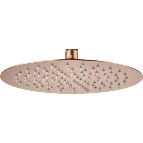 Rociador redondo extra grande acero inox oro rosa