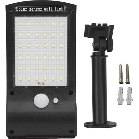 48 LED Solar-Wandleuchte mit Bewegungsmelder für den Außenbereich, geeignet für Garten und Garage (1/5)