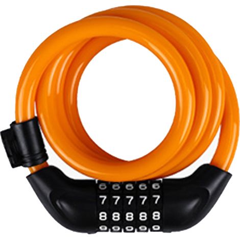 Antivol de vélo, antivol pour véhicule électrique, antivol à code à cinq chiffres pour VTT, antivol à anneau et câble de sécurité flexible en acier pour chaîne de vélo (1/5)