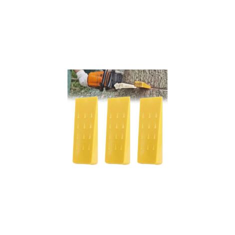 3 Pièces D'abattage pour Tronçonneuse, Coins D'abattage de Durables et Pratiques 15cm Coins de Coupe D'arbre pour Couper L'arbre pour la Foresterie pour L'abattage Contrôlé des Arbres，